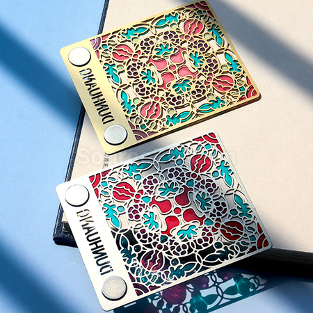 Customization Hollow Glazed Paint Magnet Bookmark Promotional Products