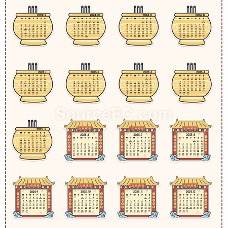Customization Fairy Drawer Desk Calendar Promotional Products