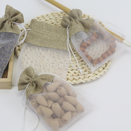 Customization Organza patchwork linen bundle pocket Promotional Products