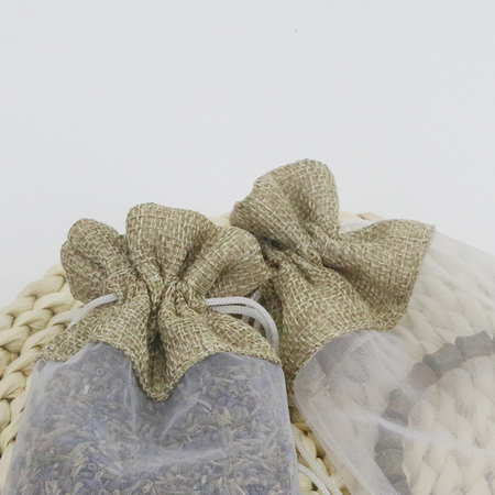 Customization Organza patchwork linen bundle pocket Promotional Products