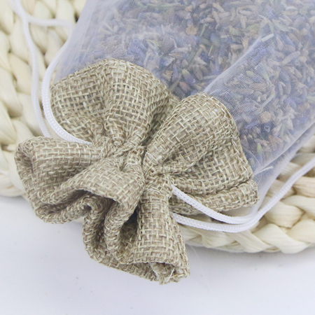 Customization Organza patchwork linen bundle pocket Promotional Products