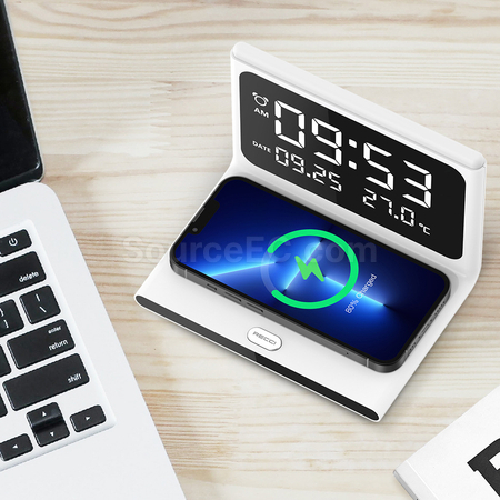 Customization Multi-function Digital Perpetual Calendar with Wireless Charger Promotional Products