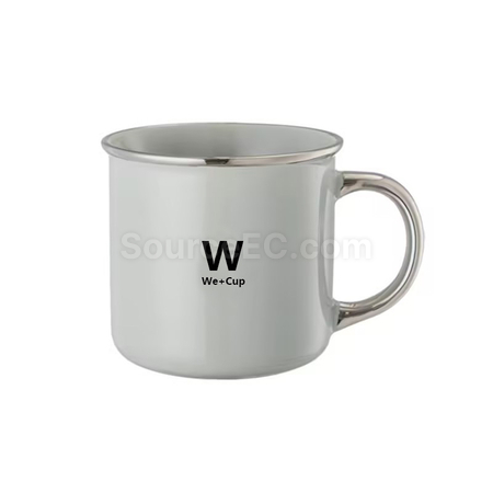 Customization Ceramic Cup with enamel design Promotional Products
