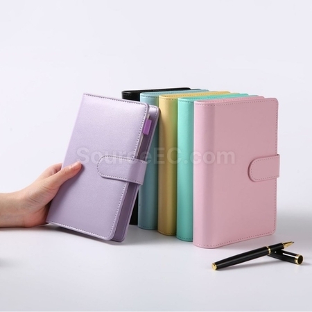 Customization A6 Macaron Folder Notebook Cash Saving Notebook Promotional Products
