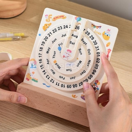 Customization Simple Turntable Perpetual Calendar Promotional Products