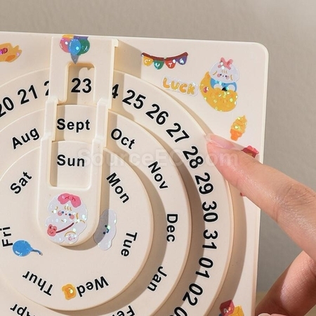 Customization Simple Turntable Perpetual Calendar Promotional Products