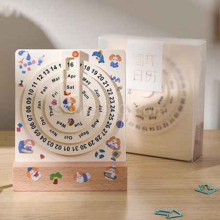 Customization Simple Turntable Perpetual Calendar Promotional Products