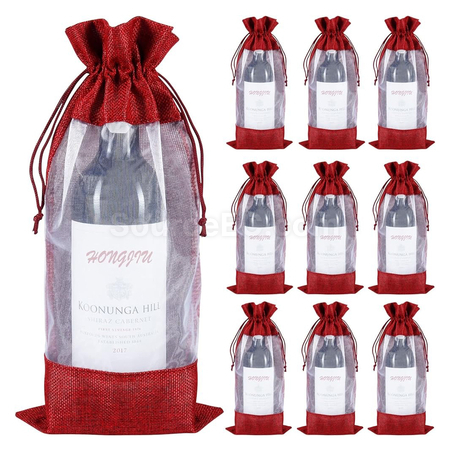 Customization Window Linen Wine Bag Promotional Products
