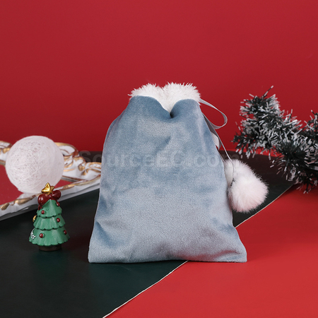 Customization Christmas Velvet Drawstring Gift Bag Promotional Products