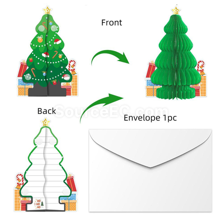 Customization Paper Honeycomb Greeting Card Promotional Products