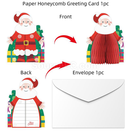 Customization Paper Honeycomb Greeting Card Promotional Products