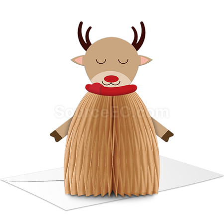Customization Paper Honeycomb Greeting Card Promotional Products