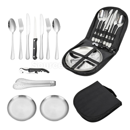 Customization Outdoor Travel Camping  Tableware  Set Promotional Products