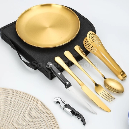 Customization Outdoor Travel Camping  Tableware  Set Promotional Products