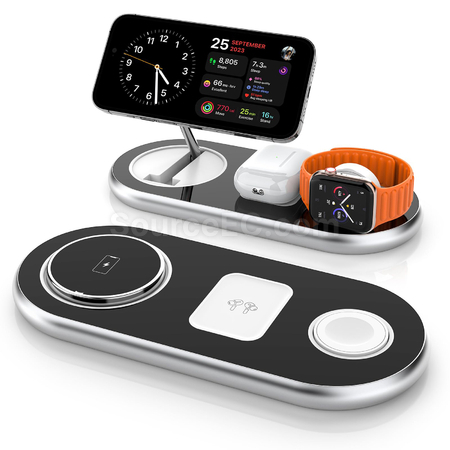 Customization Folding magnetic three in one wireless charger Promotional Products
