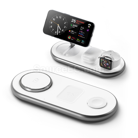 Customization Folding magnetic three in one wireless charger Promotional Products