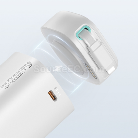 Customization USAMS PD45W Multifunctional Dual Port Fast Charging Mobile Power Bank Promotional Products