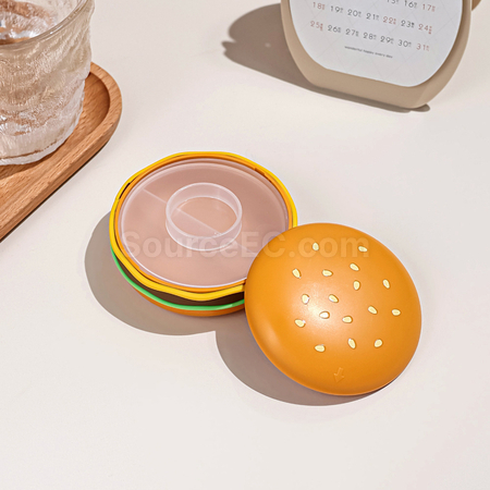 Customization Hamburger Shaped Pill Box Promotional Products