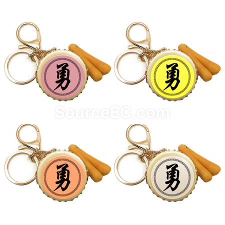 Customization Simulated Bass Drum Keychain Promotional Products