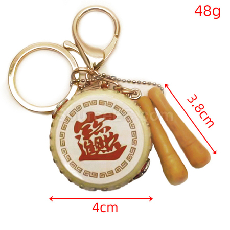 Customization Simulated Bass Drum Keychain Promotional Products