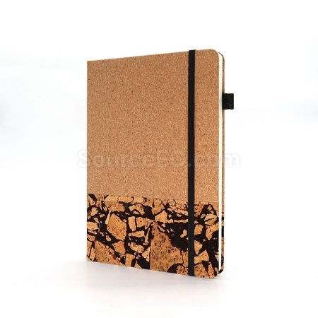 Customization Coffee grounds cork environmentally friendly notebook set Promotional Products