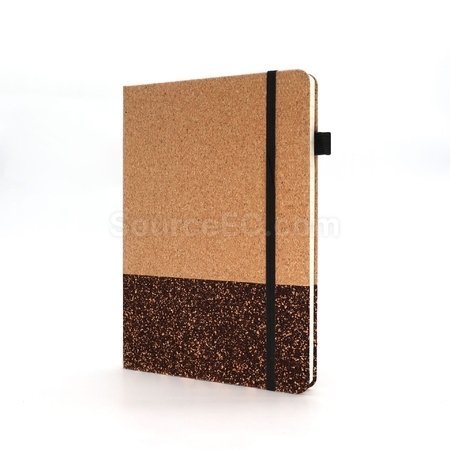Customization Coffee grounds cork environmentally friendly notebook set Promotional Products