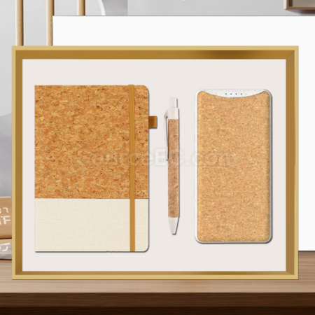Customization Creative and environmentally friendly cork wheat straw business suit Promotional Products
