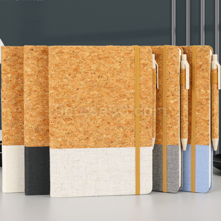 Customization Creative and environmentally friendly cork wheat straw business suit Promotional Products