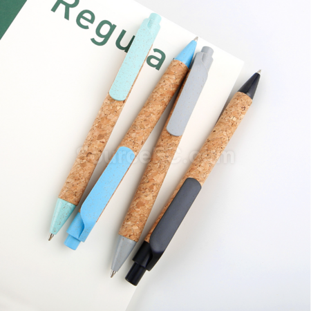 Customization Creative and environmentally friendly cork wheat straw business suit Promotional Products
