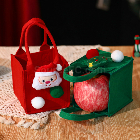 Customization Cartoon Christmas Felt Bag Promotional Products