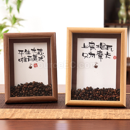 Customization Creative Coffee Beans Photo Frame Promotional Products