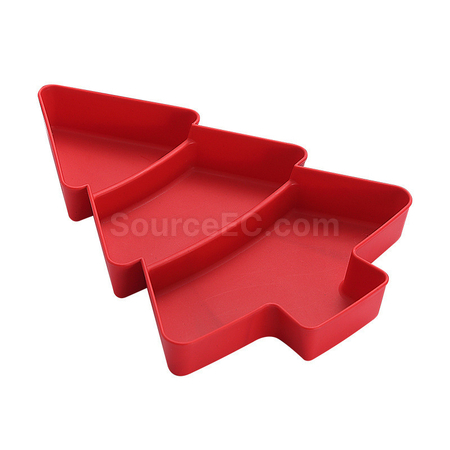 Customization Christmas Tree Fruit Plate Promotional Products