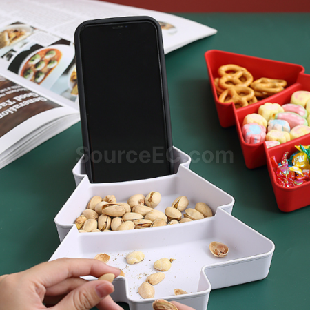 Customization Christmas Tree Fruit Plate Promotional Products