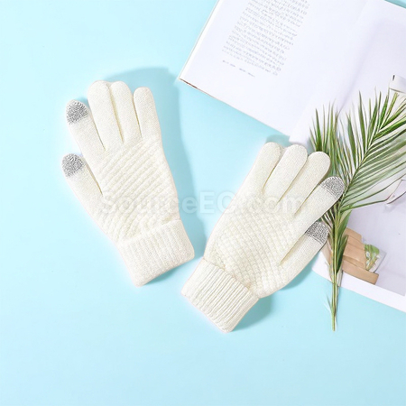 Customization Winter Scarf Hat Gloves Set Promotional Products