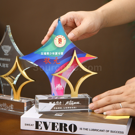 Customization Colored Diamond Crystal Award Promotional Products