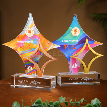 Customization Colored Diamond Crystal Award Promotional Products