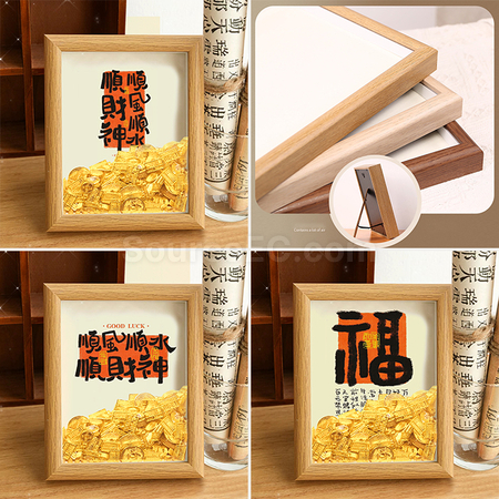 Customization Creative Abacus Gold Ingot Photo Frame Promotional Products
