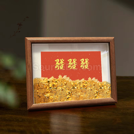 Customization Creative Abacus Gold Ingot Photo Frame Promotional Products