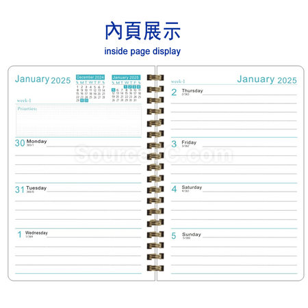 Customization Daily Planner Notebook Promotional Products