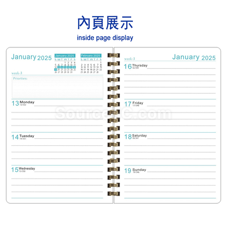 Customization Daily Planner Notebook Promotional Products