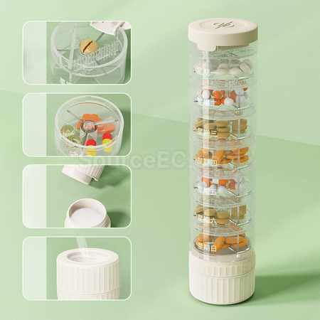 Customization  Pill Box with Pill Cutter Promotional Products