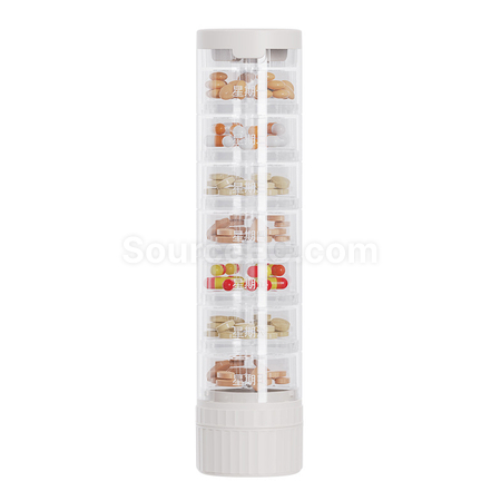 Customization  Pill Box with Pill Cutter Promotional Products