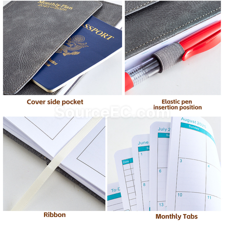 Customization PU Daily Planner Notebook Promotional Products