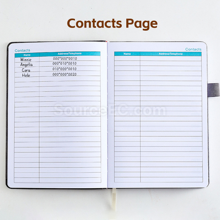 Customization PU Daily Planner Notebook Promotional Products