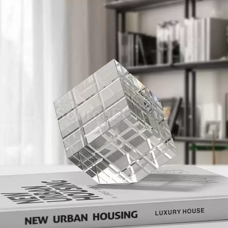 Customization Rubik's Cube Crystal Trophy Promotional Products
