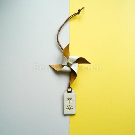 Customization Customized Leather Blessing Windmill Promotional Products