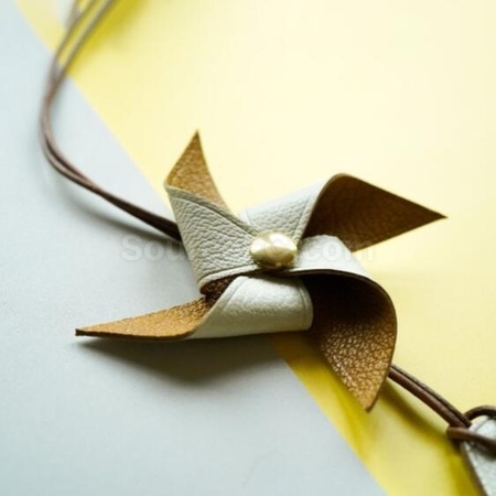 Customization Customized Leather Blessing Windmill Promotional Products