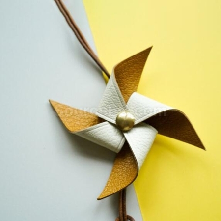 Customization Customized Leather Blessing Windmill Promotional Products