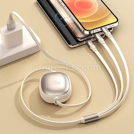 Customization 3 in 1 Retractable Quick Charge Data Line Promotional Products