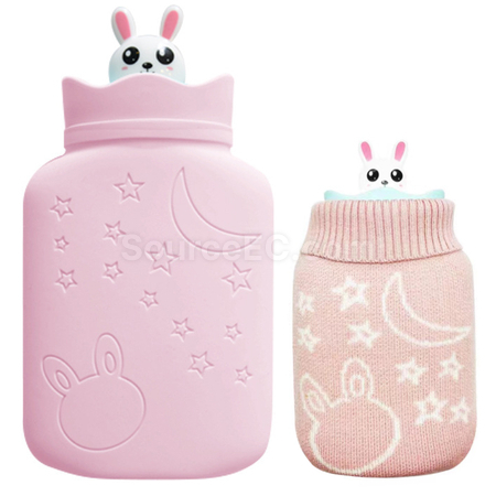Customization Customized-shape Rabbit Sillicon Hot Water Bag Promotional Products